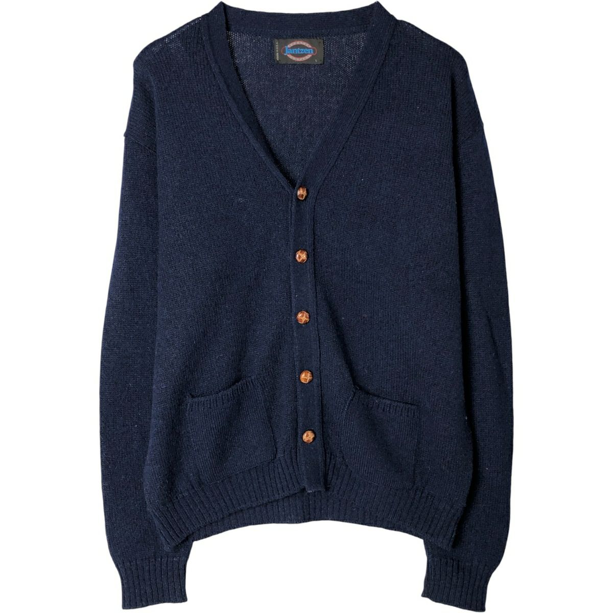 古着 80～90年代 ジャンセン Jantzen ニットカーディガン USA製 メンズ