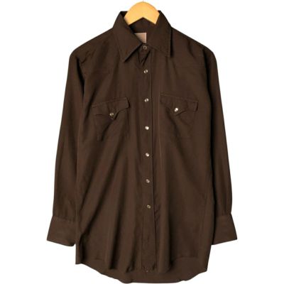 古着 80年代 ロックマウント ROCK MOUNT 長袖 ウエスタンシャツ メンズ