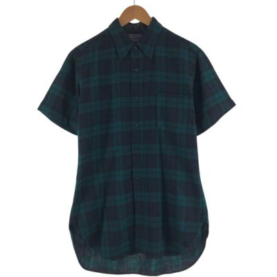 古着 ペンドルトン PENDLETON SILVERWOODS 半袖 ボタンダウン チェックシャツ メンズM相当 /eaa535720 【中古】 【250407】