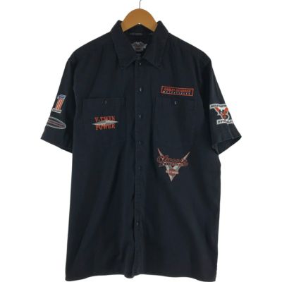 古着 ハーレーダビッドソン Harley-Davidson バックプリント 半袖 ワークシャツ メンズL相当 /eaa535722 【中古】 【250407】