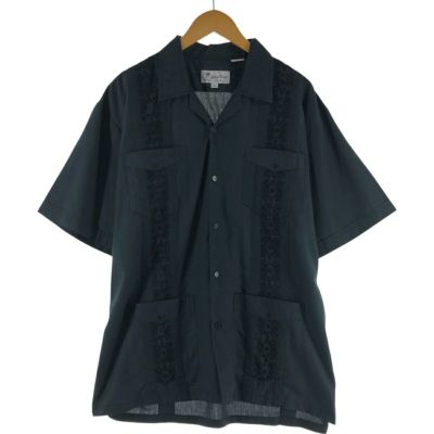 古着 HAVANA SHIRT CO 半袖 オープンカラー メキシカンシャツ