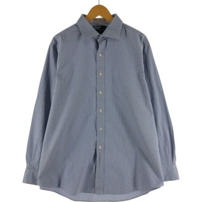 古着 ラルフローレン Ralph Lauren POLO by Ralph Lauren ワイドカラー 長袖 チェックシャツ メンズXL相当 /eaa535710 【中古】 【250407】
