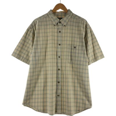 古着 Cabelas カベラス シアサッカー半袖チェックシャツ XL スケーター 古着 Cabelas カベラス シアサッカー半袖チェックシャツ XL