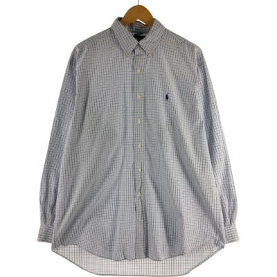 Ralph Lauren BLAKE チェック ボタンダウンシャツ 長袖【M】 古着 ラルフローレン Ralph Lauren BLAKE 長袖 ボタンダウン