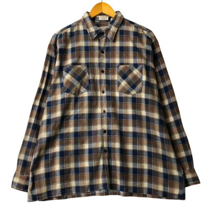 古着 ～80年代 Richman BROTHERS 長袖 フランネルチェックシャツ
