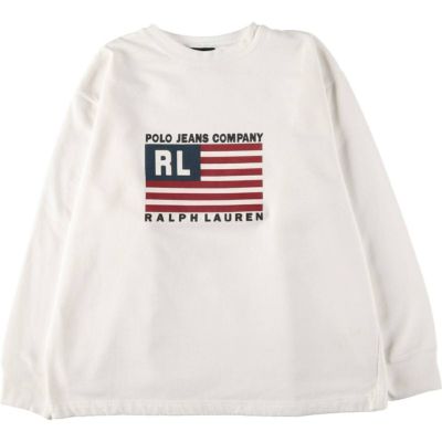 古着 00年代 ラルフローレン Ralph Lauren POLO JEANS COMPANY ロゴスウェットシャツ トレーナー メンズM相当 /eaa531457 【中古】 【250323】