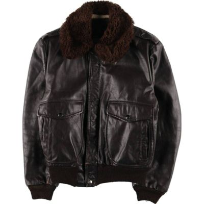 古着 70年代 ジェイシーペニー J.C.Penney G-1タイプ レザーフライトジャケット メンズM相当 ヴィンテージ /evb004272 【中古】 【250407】