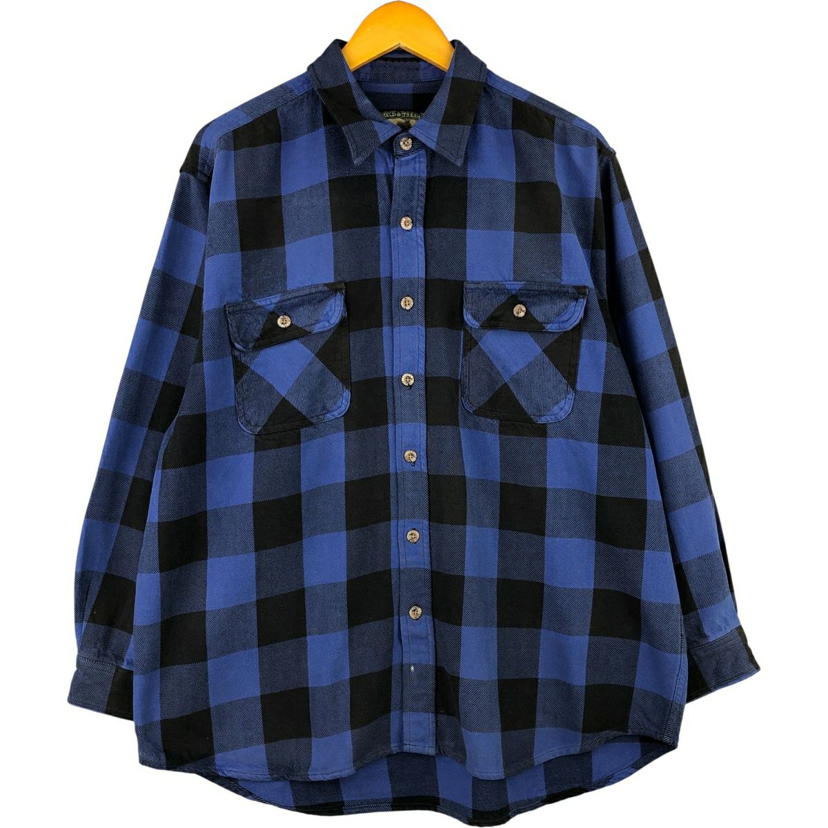 古着 フィールドアンドストリーム FIELD&STREAM オンブレチェック 長袖