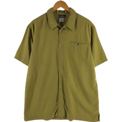 古着 コロンビア Columbia チェック柄 半袖 オープンカラー シャツ メンズL相当 /eaa535567 【中古】 【250407】