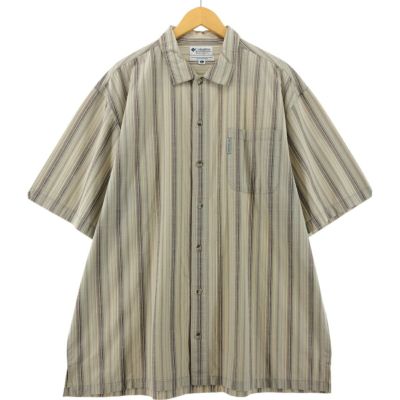 古着 コロンビア Columbia マルチストライプ 半袖 ボックスシャツ メンズXL相当 /eaa534193 【中古】 【250407】