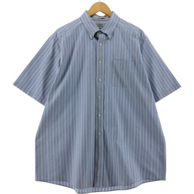 古着 エルエルビーン L.L.Bean ギンガムチェック 半袖 ボタン