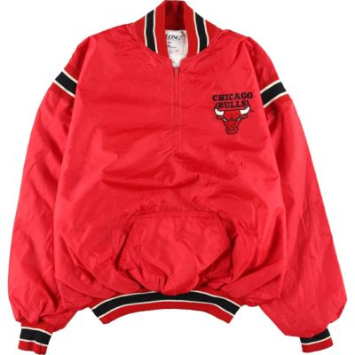 古着 90年代 TRENCH NBA CHICAGOBULLS シカゴブルズ ボーダー柄