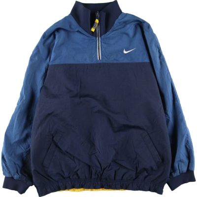 古着 ナイキ NIKE ハーフジップ ナイロンプルオーバー メンズXL