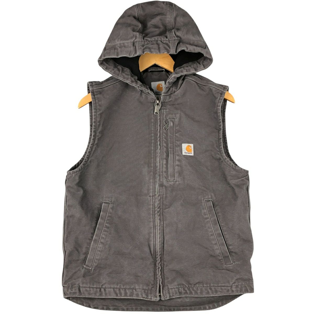 Carhartt フード付きベスト グレー Amazon | Carhartt レディース ウォッシュドダックフード付きベスト