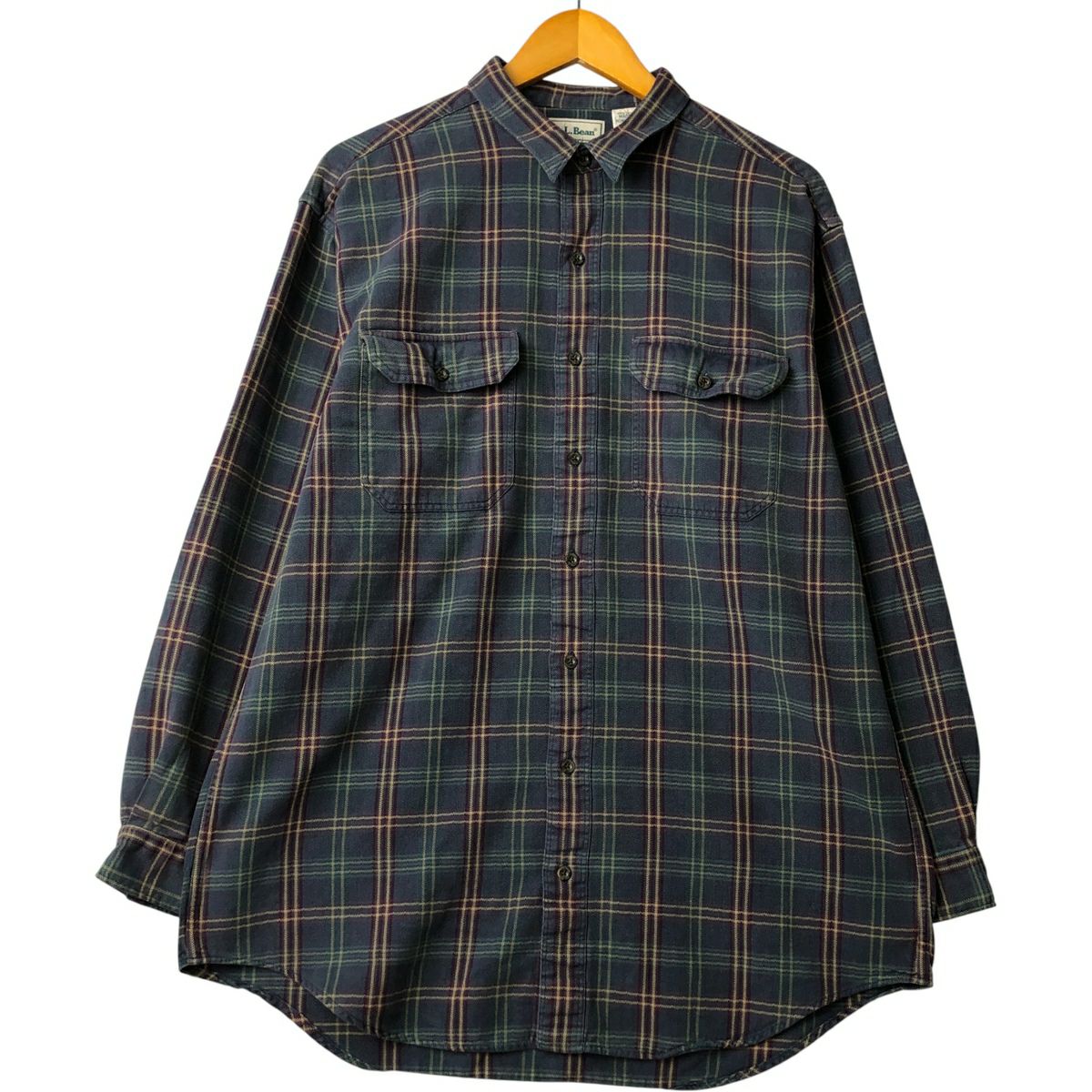 90s VANS 長袖 チェックシャツ ブルー ブラウン 神配色 L 楽天市場