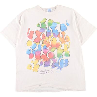 古着 カエル柄 アニマルプリントTシャツ メンズL /eaa343392 【中古