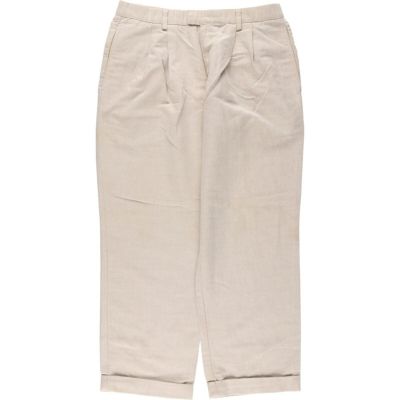 古着 ドッカーズ DOCKERS ツータック コットン×リネンパンツ