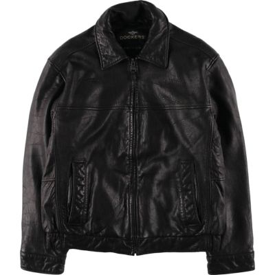 古着 ドッカーズ DOCKERS PREMIUM スイングトップタイプ レザーブルゾン メンズM相当 /eaa536903 【中古】 【250408】