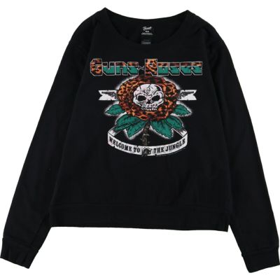 古着 GUNS N' ROSES ガンズアンドローゼズ タイダイ柄 バンド スウェットシャツ トレーナー レディースXS相当 /eaa541461 古着 GUNS N ROSES ガンズアンドローゼズ タイダイ柄 バンド
