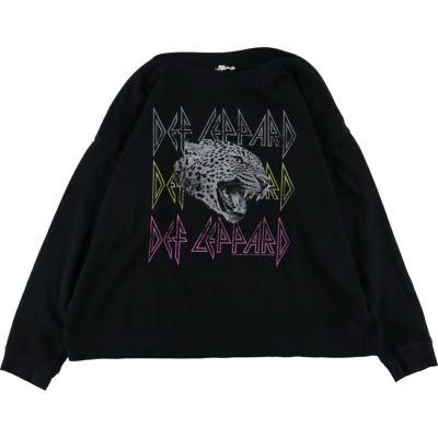 古着 MAURICES DEF LEPPARD デフレパード ボートネック バンド スウェットシャツ トレーナー レディースXL相当 /eaa494937 【中古】 【241005】 【ADEL/アデル】 ss2503_30