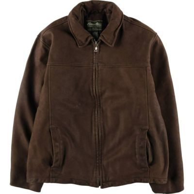 古着 エディーバウアー Eddie Bauer スイングトップタイプ レザーブルゾン メンズXL相当 /eaa536909 【中古】 【250408】