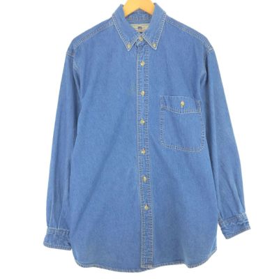 古着 リー Lee 長袖 ボタンダウンデニムシャツ メンズM /eaa438730 【中古】 【240426】 ss2503_30