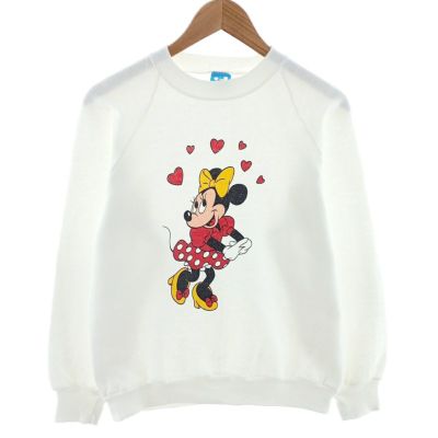古着 80年代 DISNEY MINNIE MOUSE ミニーマウス キャラクタースウェットシャツ トレーナー USA製 レディースM相当 ヴィンテージ /eaa403093 【中古】 【241005】 ss2503_30