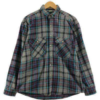古着 WKWR 長袖 フランネルチェックシャツ メンズM相当 /eaa537928