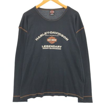 希少美品！！【HARLEY-DAVIDSON ハーレーダビッドソン】ロンT XL HARLEY-DAVIDSON ロンT ハーレーダビッドソン Tシャツ XL - メルカリ