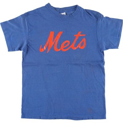 古着 80年代 ヘインズ Hanes MLB NEWYORK METS ニューヨークメッツ スポーツプリントTシャツ USA製 レディースM相当 ヴィンテージ /eaa535302 【中古】 【250410】 【Elulu/エルル】