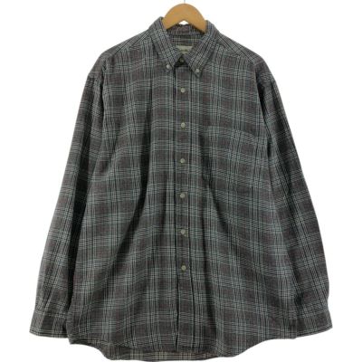 古着 エディーバウアー Eddie Bauer 長袖 ボタンダウン フランネルチェックシャツ メンズL相当 /eaa537943 【中古】 【250410】