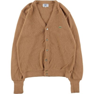 70~80年代 ラコステ LACOSTE IZOD アクリルニットカーディガン メンズ