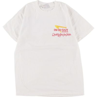 IN-N-OUT BURGER 70 ANNIVERSARY 両面プリント アドバタイジングTシャツ メンズXS /eaa334270