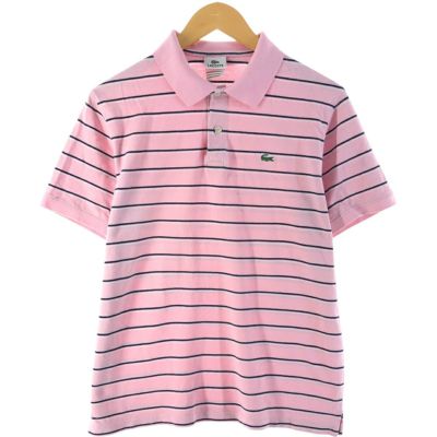 古着 ラコステ LACOSTE 長袖 ボーダー ポロシャツ フランス製 5