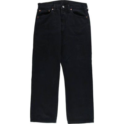 vintage Levi's ブラックストレートデニムパンツ 古着 90年代 リーバイス Levis 501 ブラックデニム ストレート