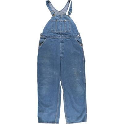 古着 ビッグサイズ 80～90年代 ディッキーズ Dickies デニムオーバーオール メンズw40相当 ヴィンテージ /eaa534611 【中古】 【250411】