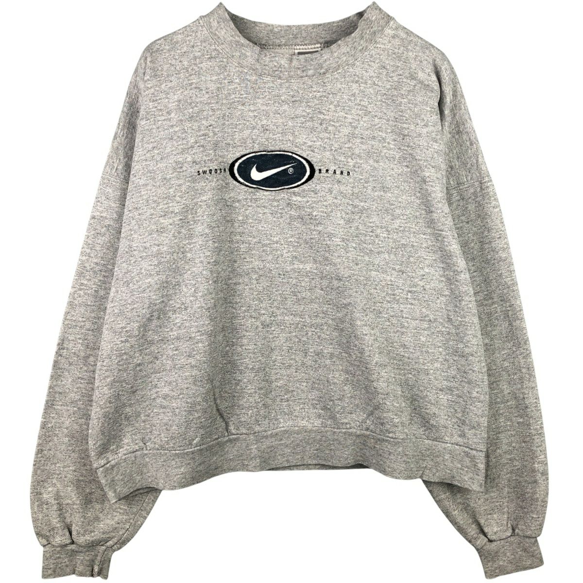 古着 90年代 ナイキ NIKE 銀タグ ワンポイントロゴスウェットシャツ
