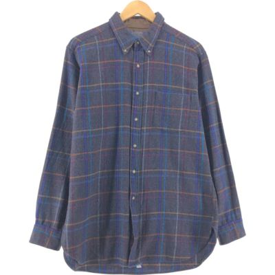 古着 70年代 ペンドルトン PENDLETON チェック柄 ウールボタンダウンシャツ USA製 メンズL相当 ヴィンテージ /eaa535615 【中古】 【250411】