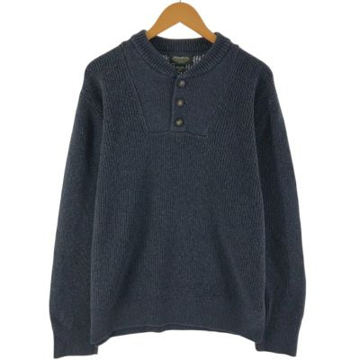古着 エディーバウアー Eddie Bauer ヘンリーネック コットンニットセーター メンズL相当 /eaa455705 【中古】 【250329】 【NL2503】