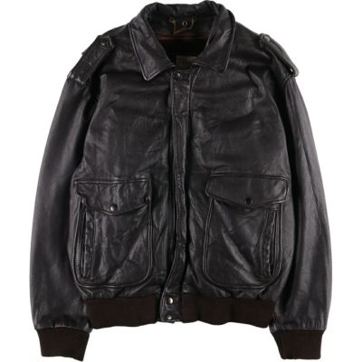 古着 A-2タイプ レザーフライトジャケット メンズXL相当 /eaa568226