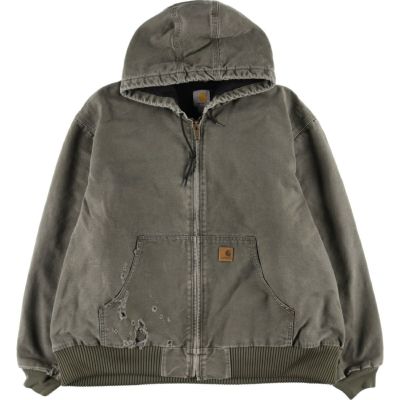 古着 カーハート Carhartt アクティブジャケット ダックフルジップ