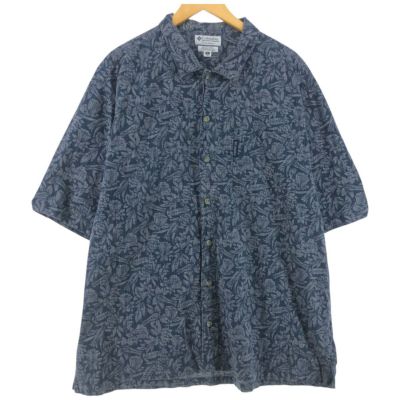 古着 コロンビア Columbia 総柄 半袖 ボックスシャツ メンズXL相当 /eaa536547 【中古】 【250412】