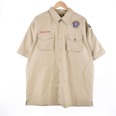 古着 70年代 BOY SCOUTS OF AMERICA 半袖 ボーイスカウトシャツ USA製