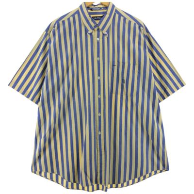 古着 90～00年代 ノーティカ NAUTICA 半袖 ボタンダウン ストライプシャツ メンズXL相当 ヴィンテージ /eaa536574 【中古】 【250412】