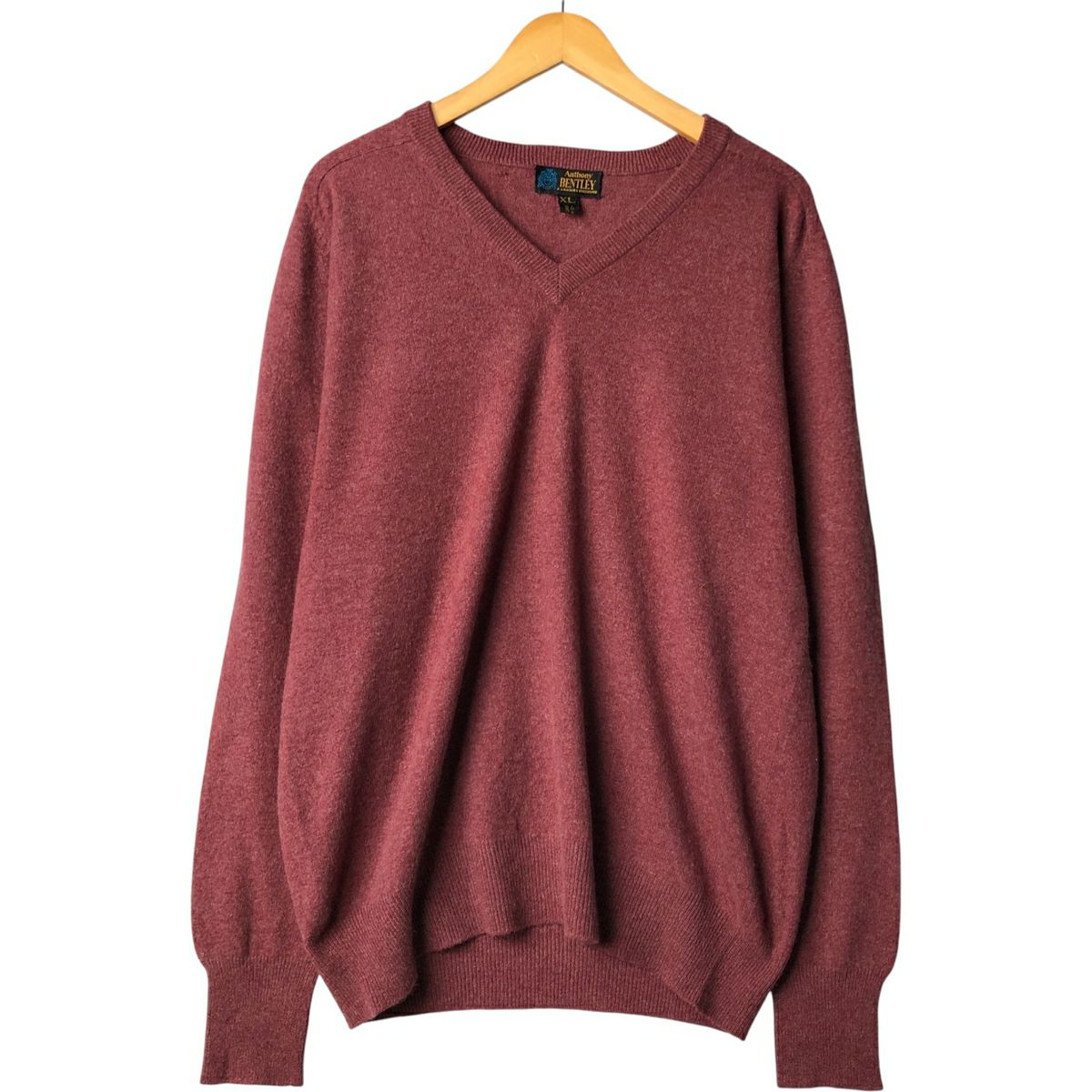 古着 CLUB ROOM Vネック カシミアニットセーター メンズL相当