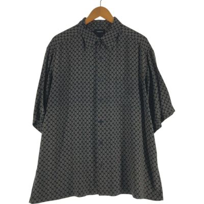 古着 リズクレイボーン Liz Claiborne CLAIBORNE 総柄 半袖 ボックスシャツ メンズXL相当 /eaa537610 【中古】 【250412】