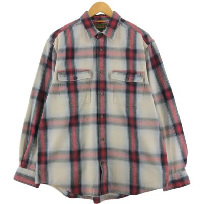 古着 90～00年代 ティンバーランド Timberland オンブレチェック 長袖 フランネルチェックシャツ メンズL相当 ヴィンテージ /eaa535606 【中古】 【250412】