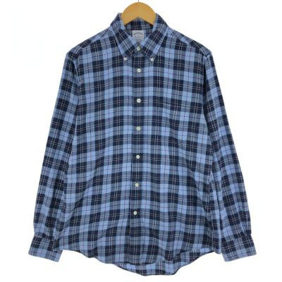 古着 ブルックスブラザーズ Brooks Brothers Est.1818 REGENT 長袖 ボタンダウンチェックシャツ メンズM相当 /eaa494528 【中古】 【241007】
