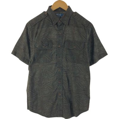 古着 ラルフローレン Ralph Lauren POLO by Ralph Lauren 総柄 半袖 ボタンダウンシャツ メンズS相当 /eaa537260 【中古】 【250412】