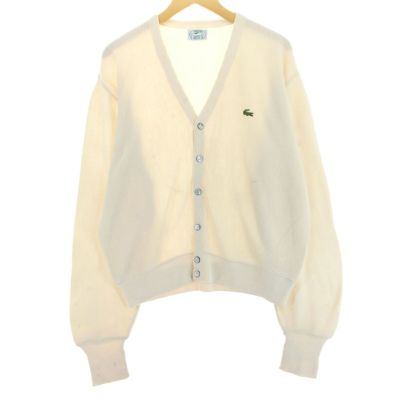 【IZOD LACOSTE 】カーディガン 古着 80～90年代 ラコステ LACOSTE IZOD アクリルニット